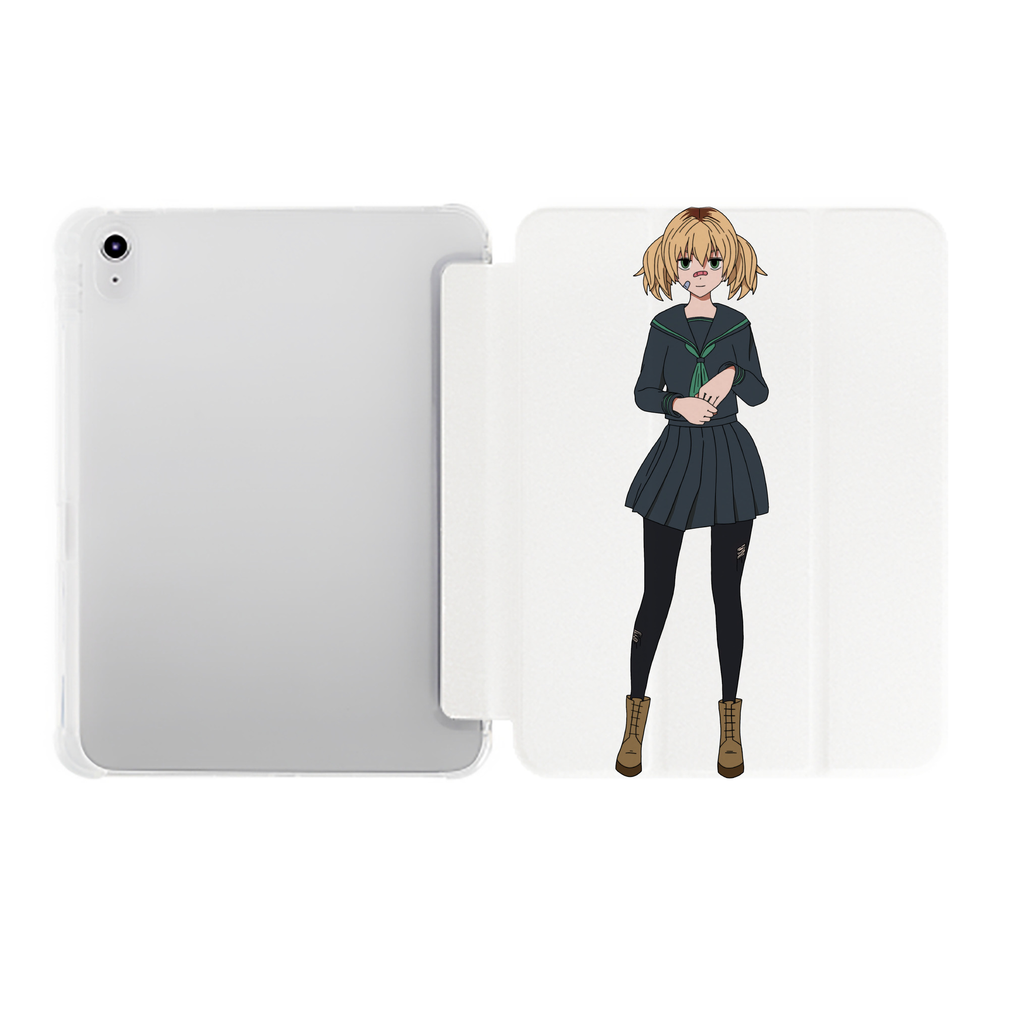（画像用） 東京リベンジャーズ Tokyo Revengers IPad ケース ペン収納付き 三つ折りスタンド PUレザー×シリコン 対応機種9.5/10.5/10.9インチ